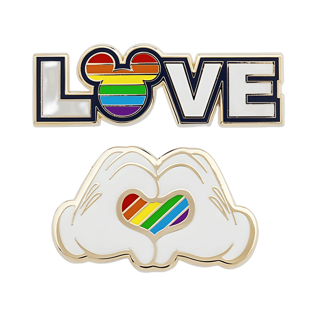 Love with Mickey Icon and Mickey Hands Disney pin