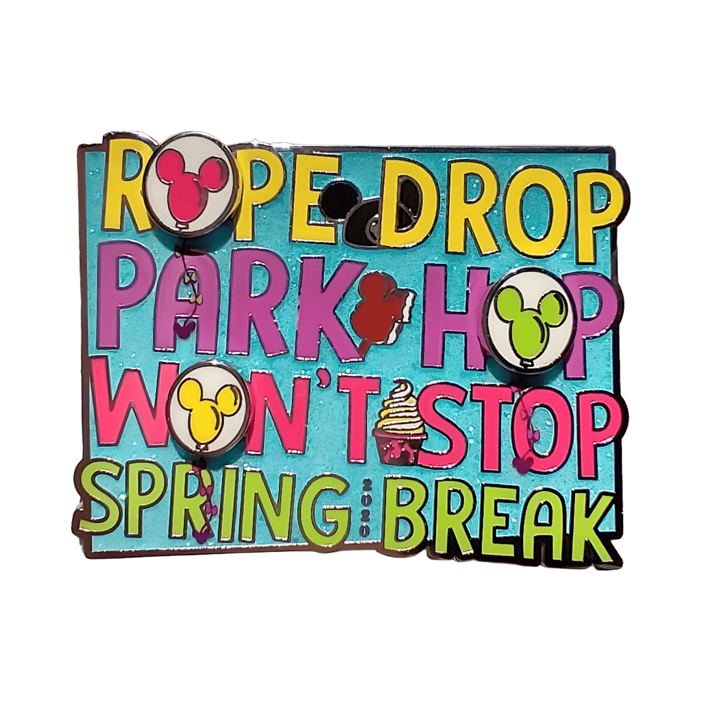 2020 - Rope Drop, Park Hop, Won't Stop Disney pin
