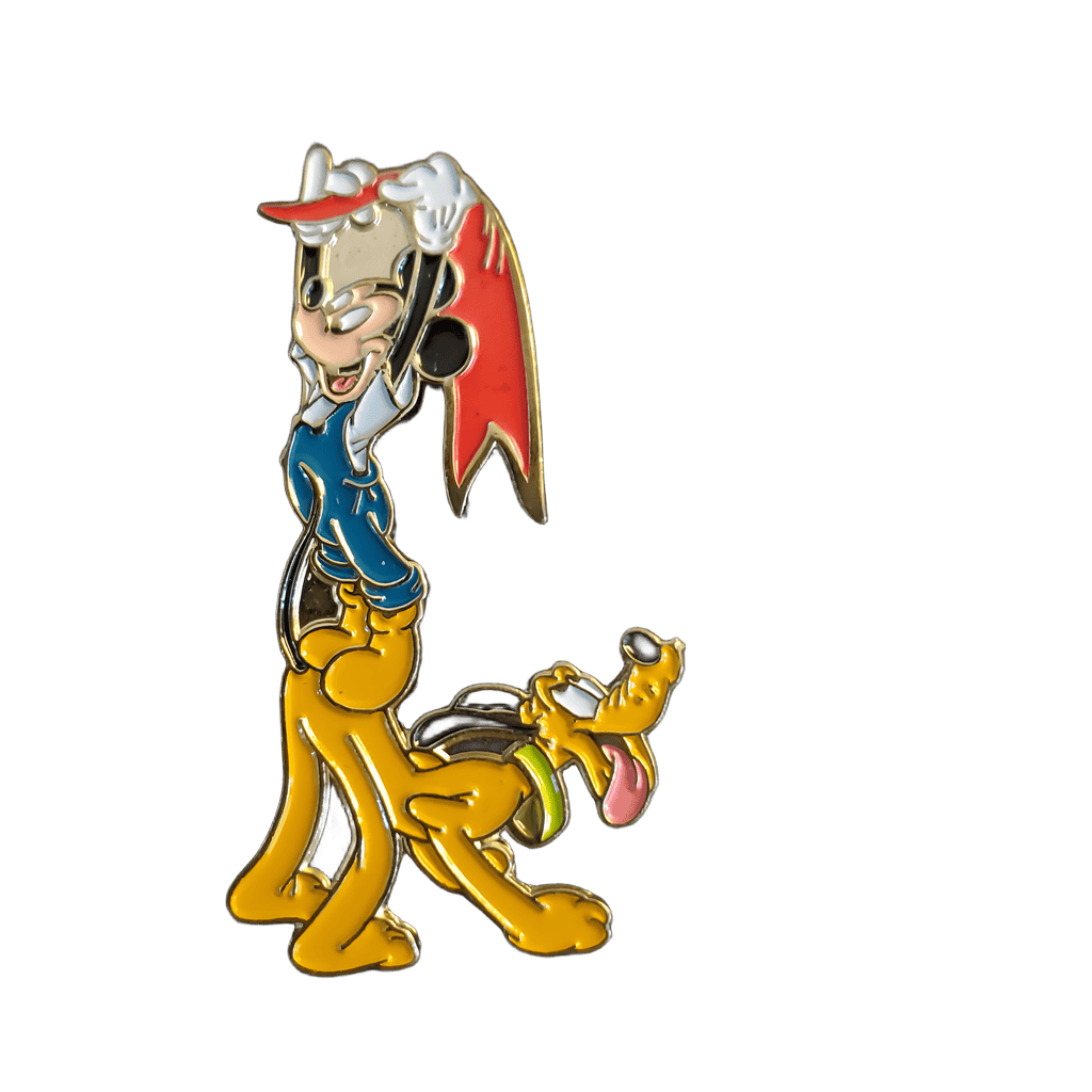 Mickey Mouse & Pluto Hanging a Banner Disney pin