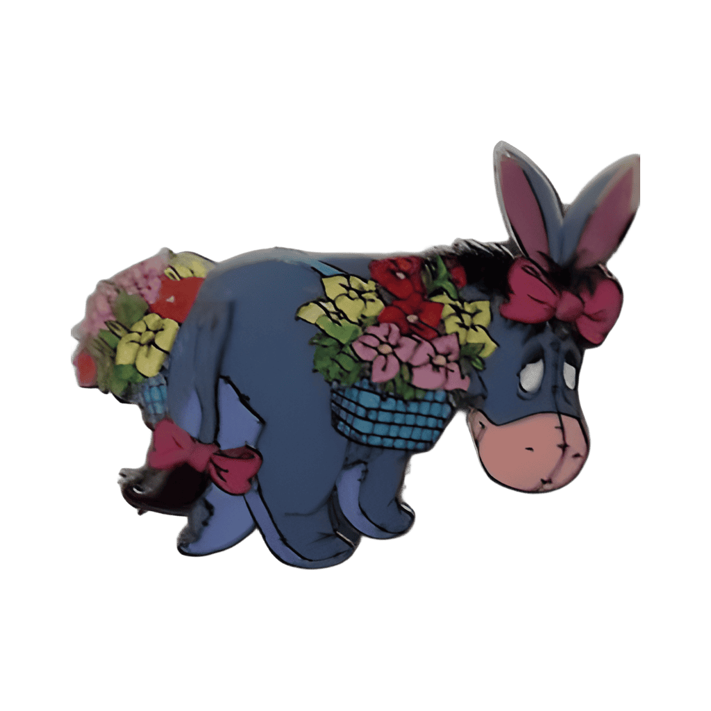 Eeyore with Flower Baskets Disney pin