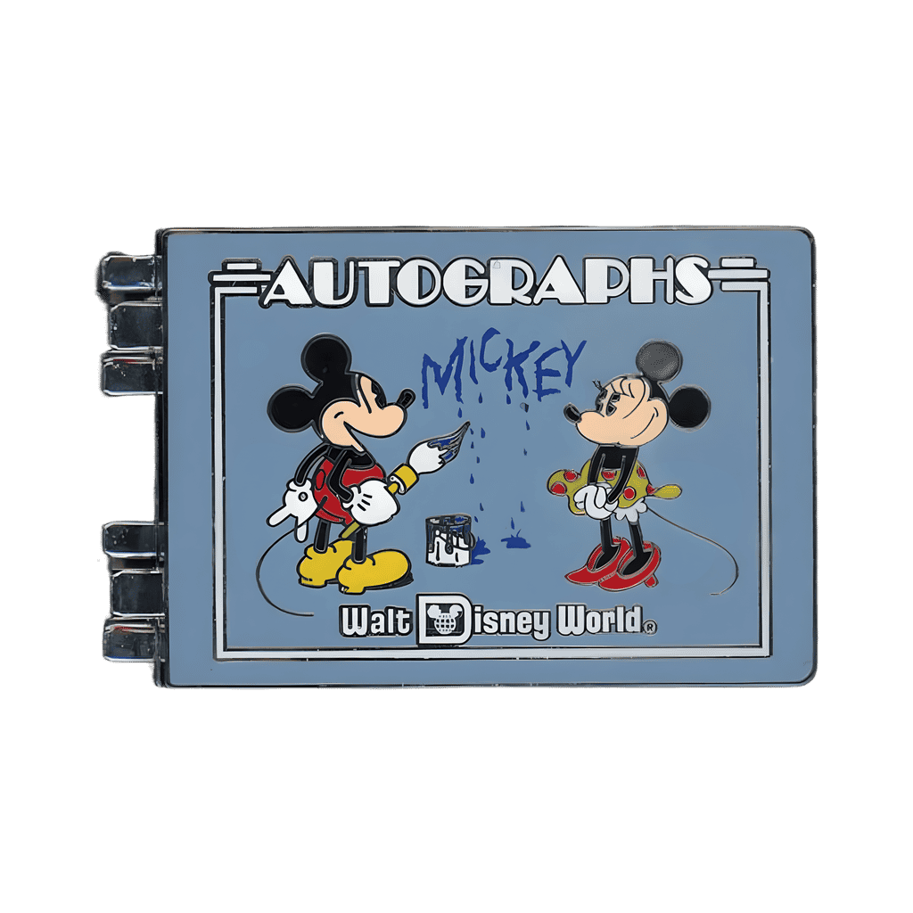 Autographs Mickey and Minnie Disney pin