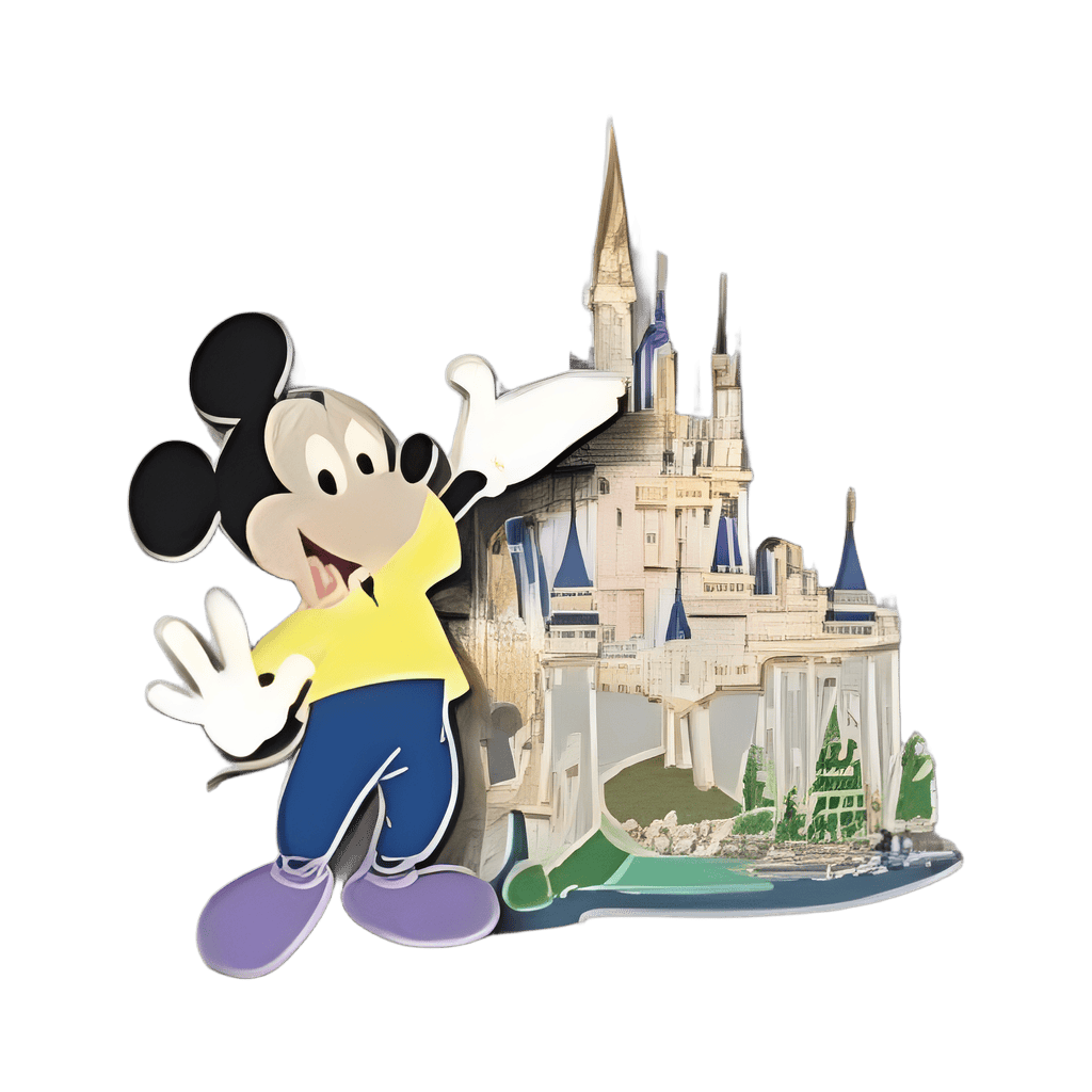 Walt Disney World Through the Years Castle Collection Boxed Set - Present Mickey Disney pin