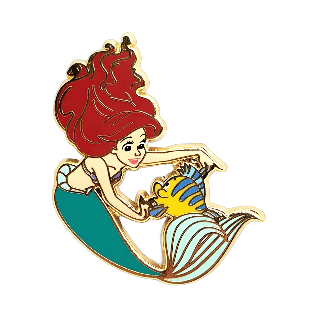 Ariel & Flounder Disney pin