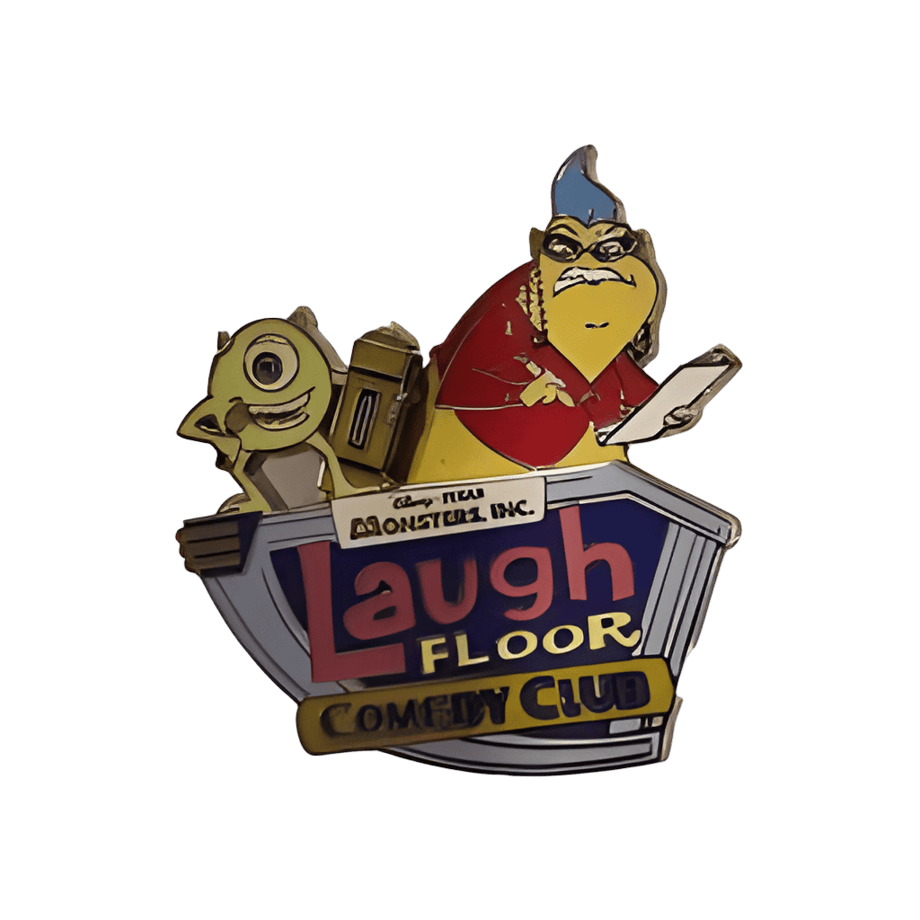 Attraction Logo with Mike Wazowski and Roz Disney pin