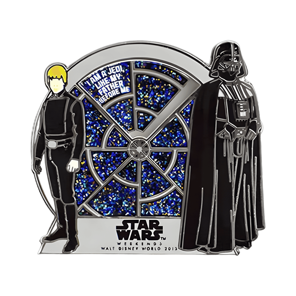 Luke Skywalker and Darth Vader Spinner Disney pin