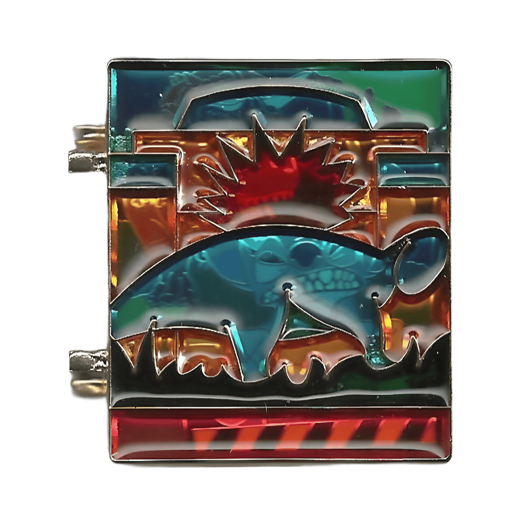 Stitch with Dinosaur Disney pin