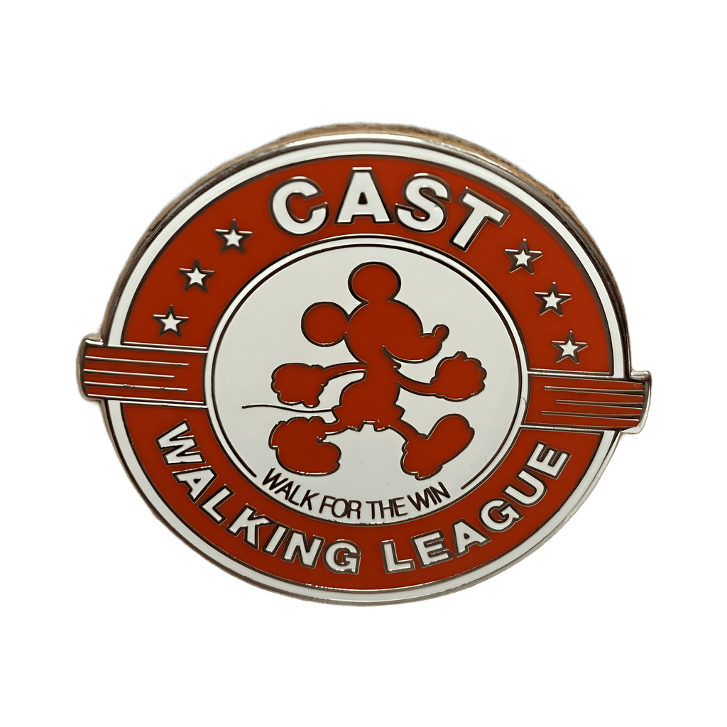 Walking Mickey - cast walking league- fitness Mickey Disney pin