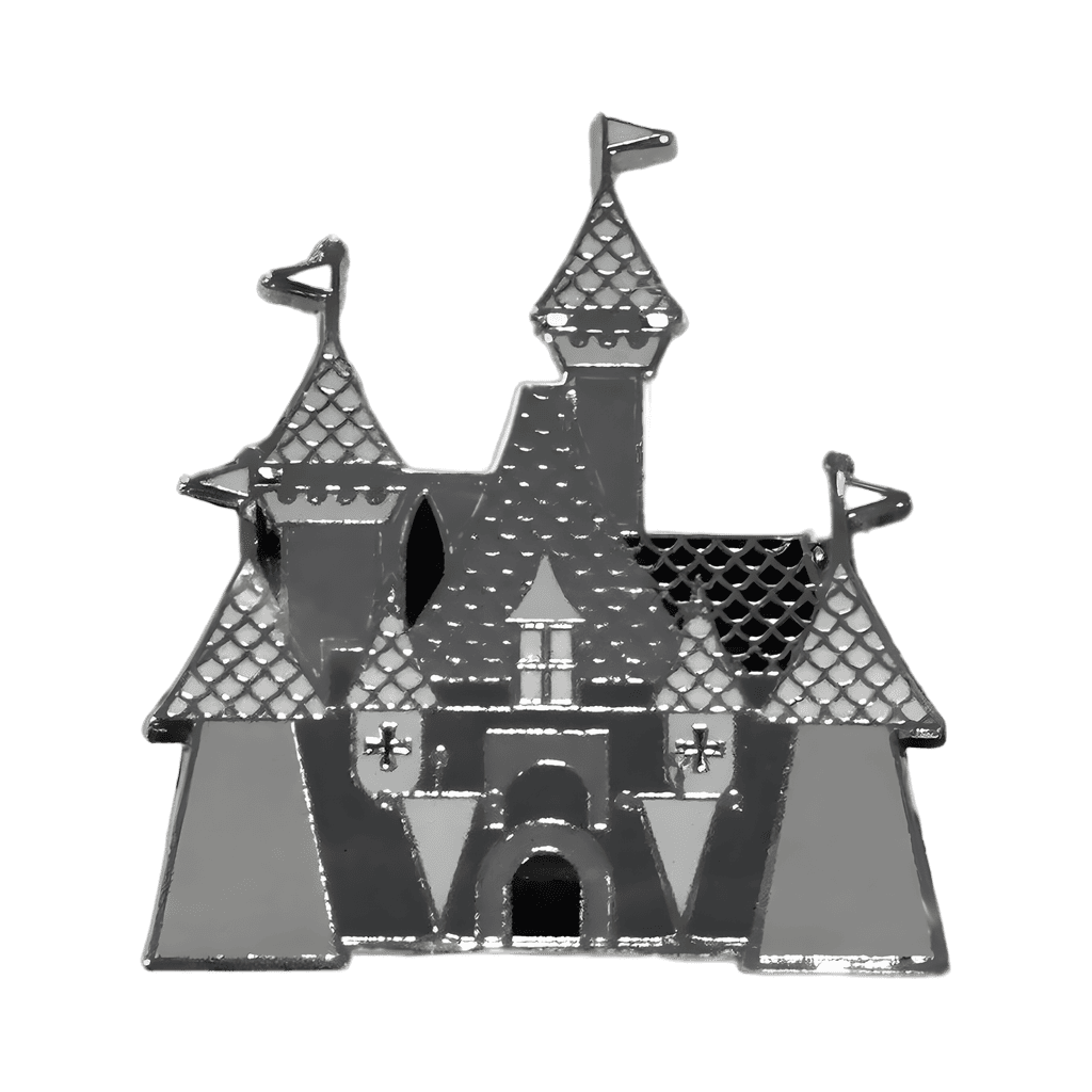 Fabric Map with Sleeping Beauty Castle Pin Set — Castle Pin Disney pin