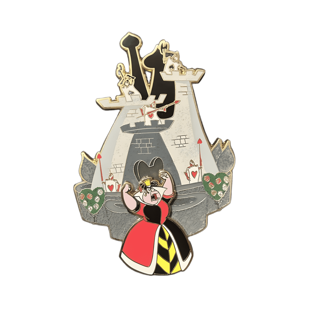 Queen of Hearts and Playing Cards Disney pin
