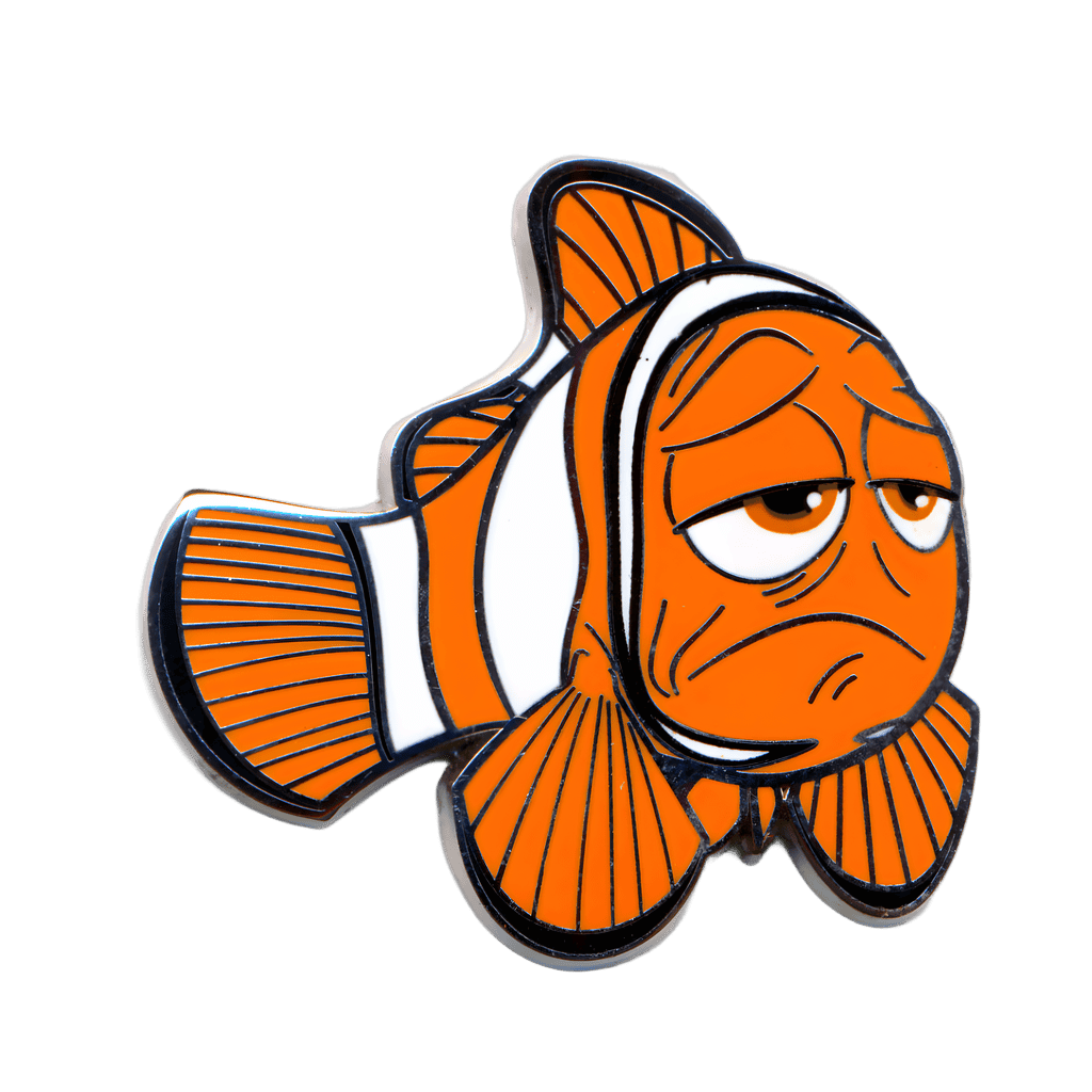 Frowning Marlin Disney pin