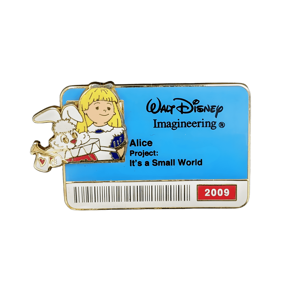 Alice ID Badge Disney pin