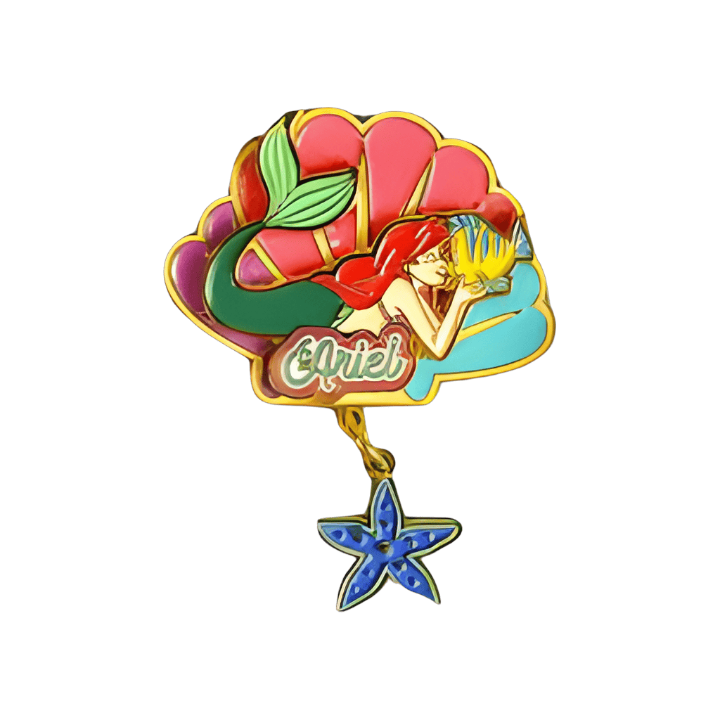 Ariel and Flounder Disney pin
