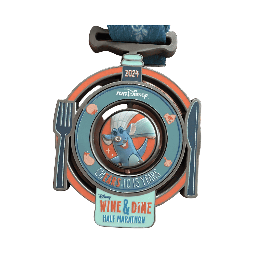 Half Marathon Remy Ratatouille Medal Disney pin