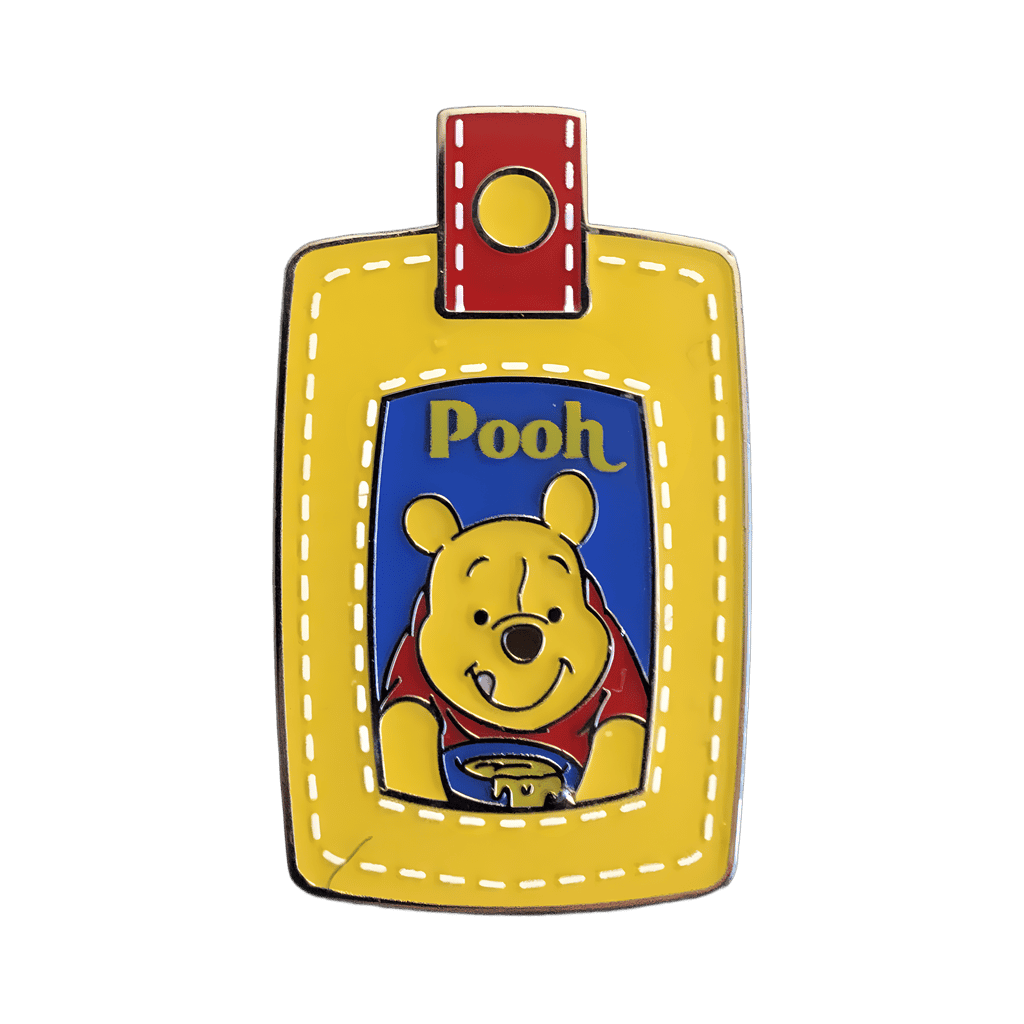 Pooh luggage tag Disney pin