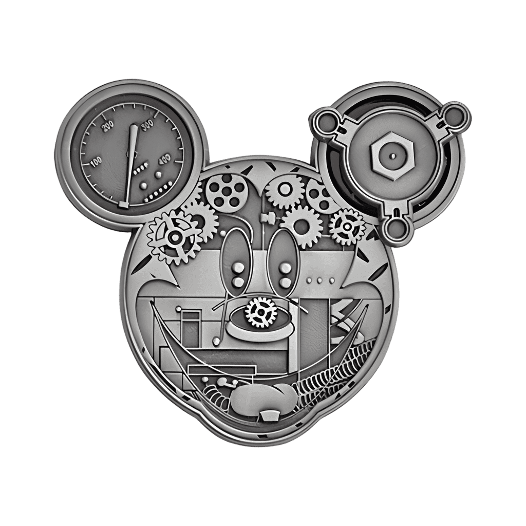 Mickey Mouse Face with Gears Disney pin