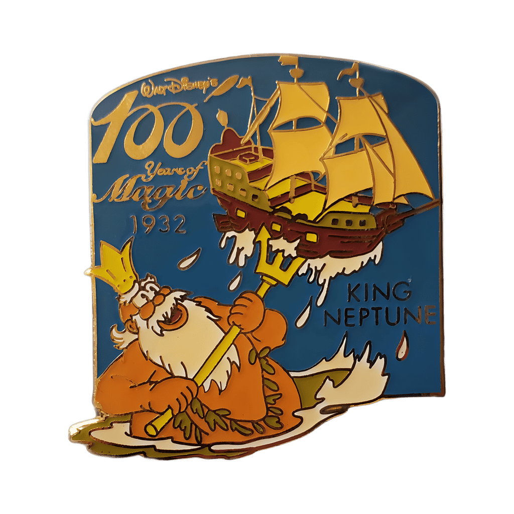 "King Neptune" Disney short Disney pin