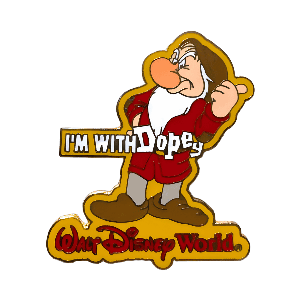 I'm With Dopey - Grumpy Disney pin
