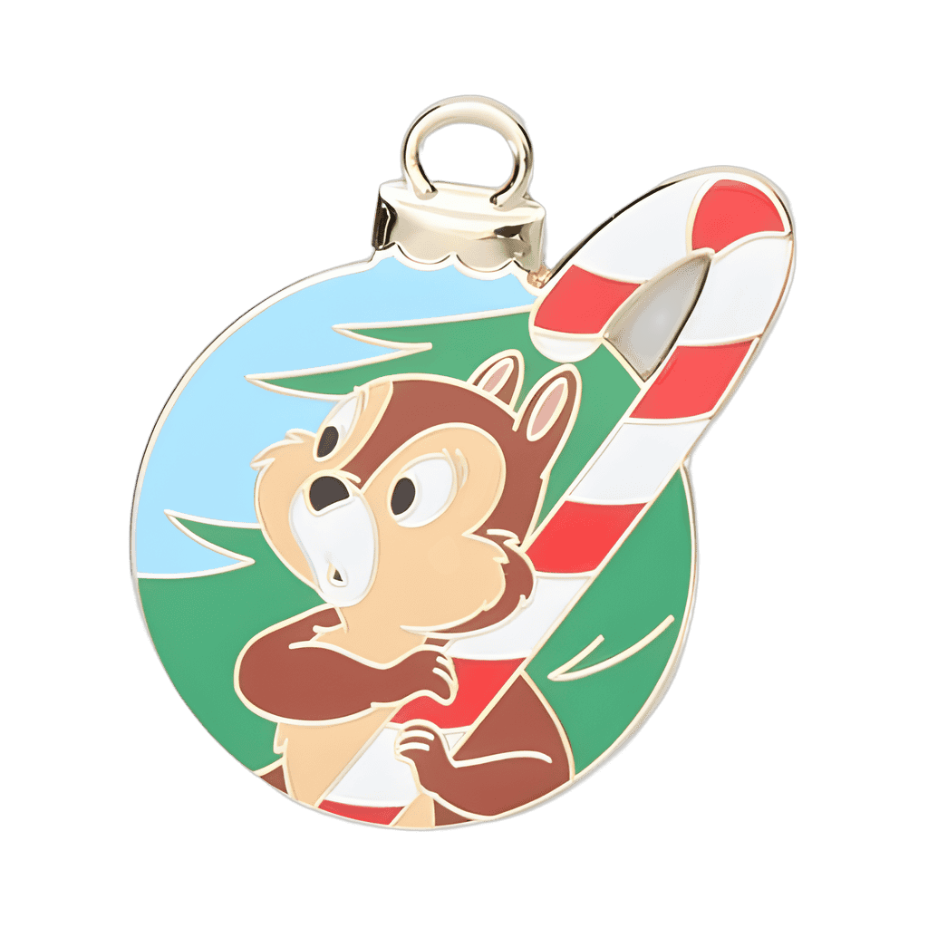 Chip with candy cane Disney pin