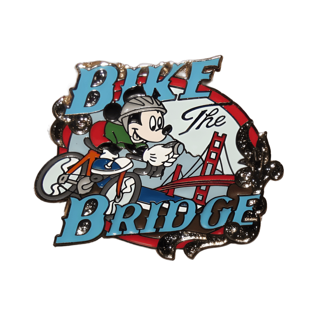 Bike the Bridge Mickey Disney pin