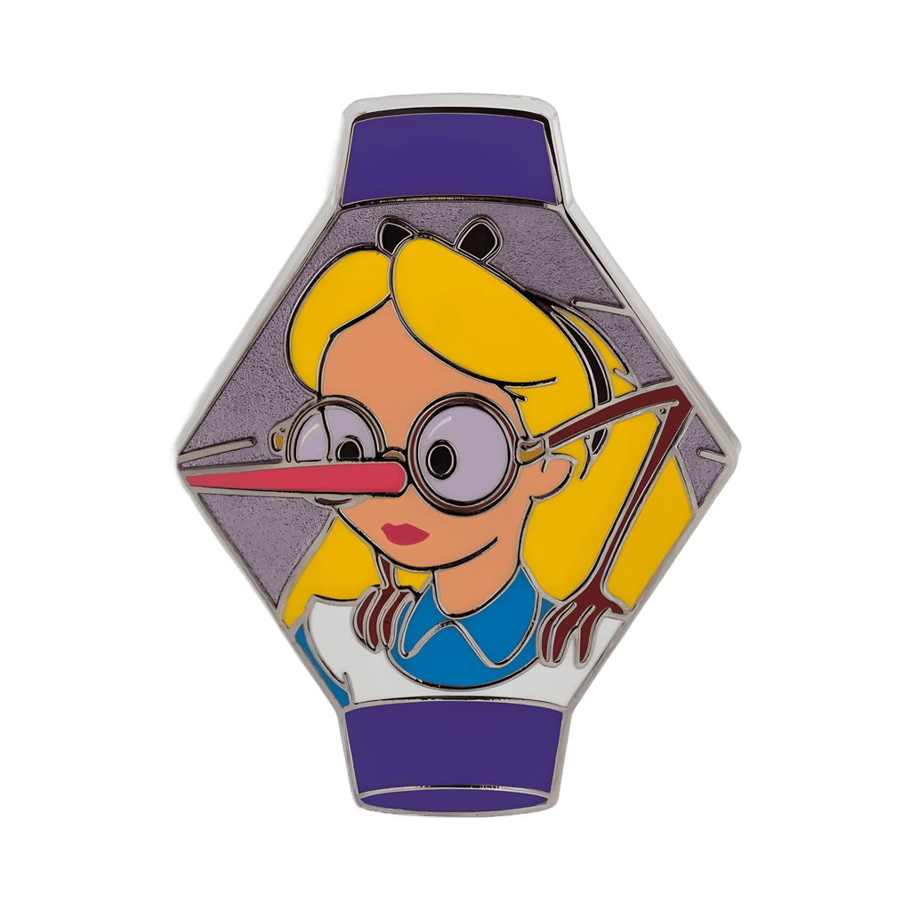 Alice and Glasses Bird Disney pin