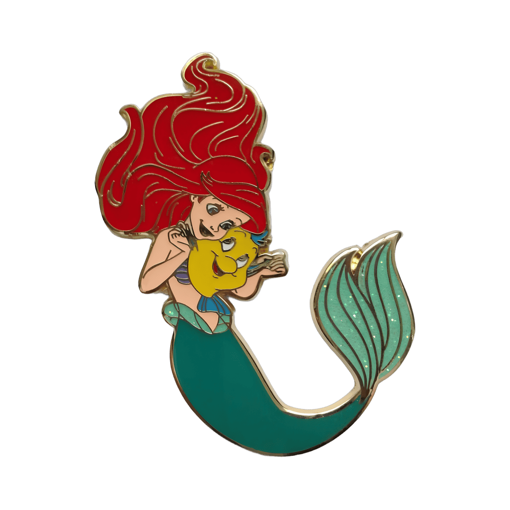 Ariel and Flounder Disney pin