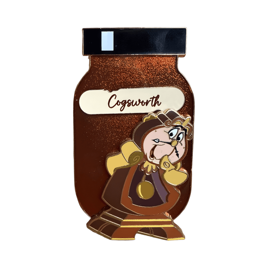 Brown Paint Jars Cogsworth Disney pin