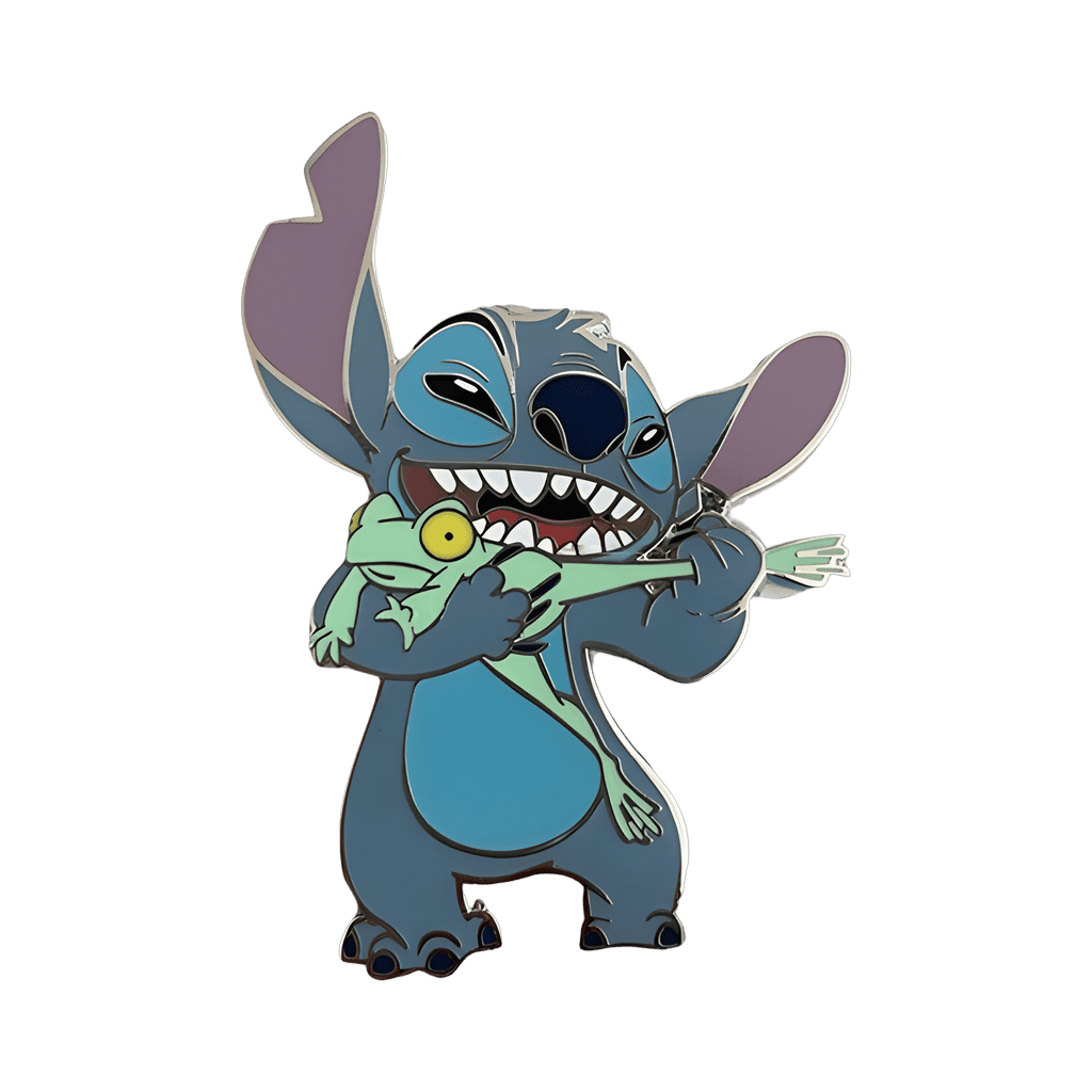 Stitch with frog Disney pin