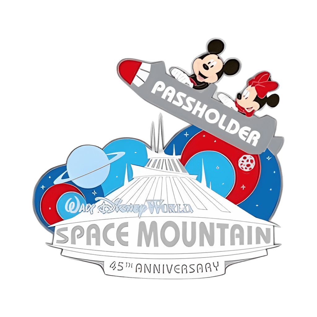 Space Mountain 45th Anniversary - Mickey and Minnie Disney pin