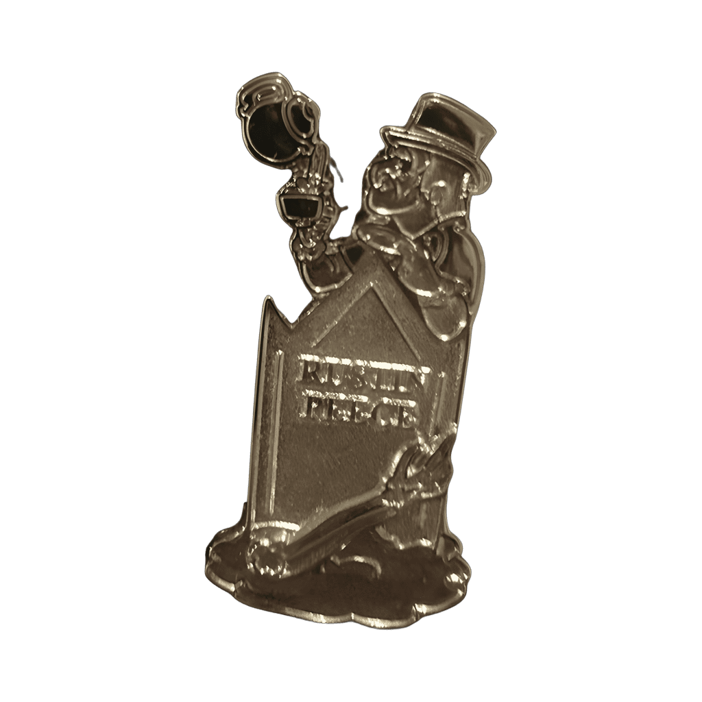 Ghost Drinking Tea: Rustin Peace (Silver Chaser) Disney pin