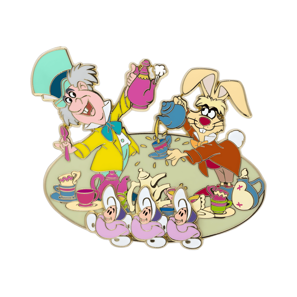 Mad Tea Party - Mad Hatter, March Hare & Oysters Disney pin
