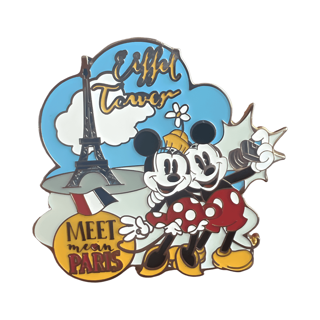 Minnie and Mickey in Paris Disney pin