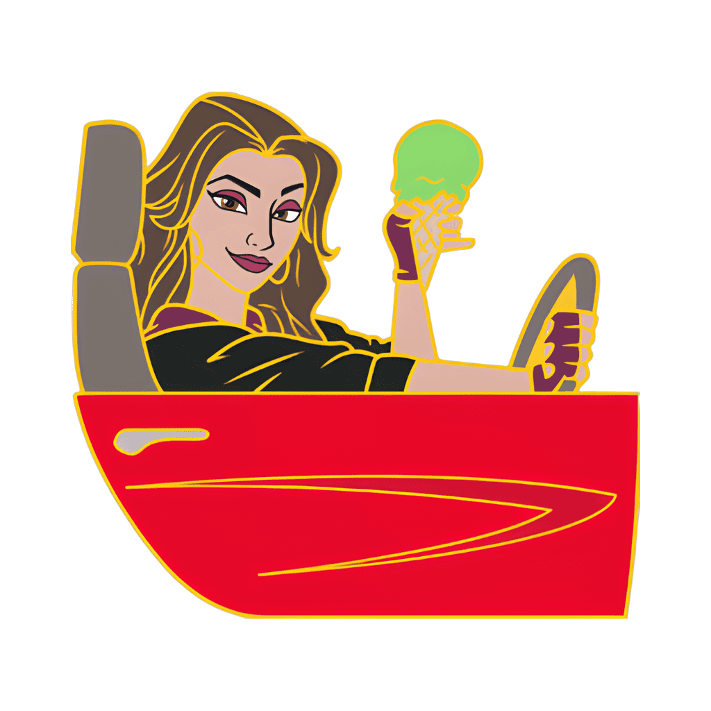 Shank Driving Disney pin
