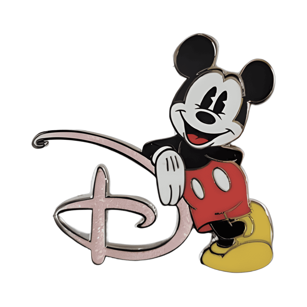 Mickey with Disney D Disney pin