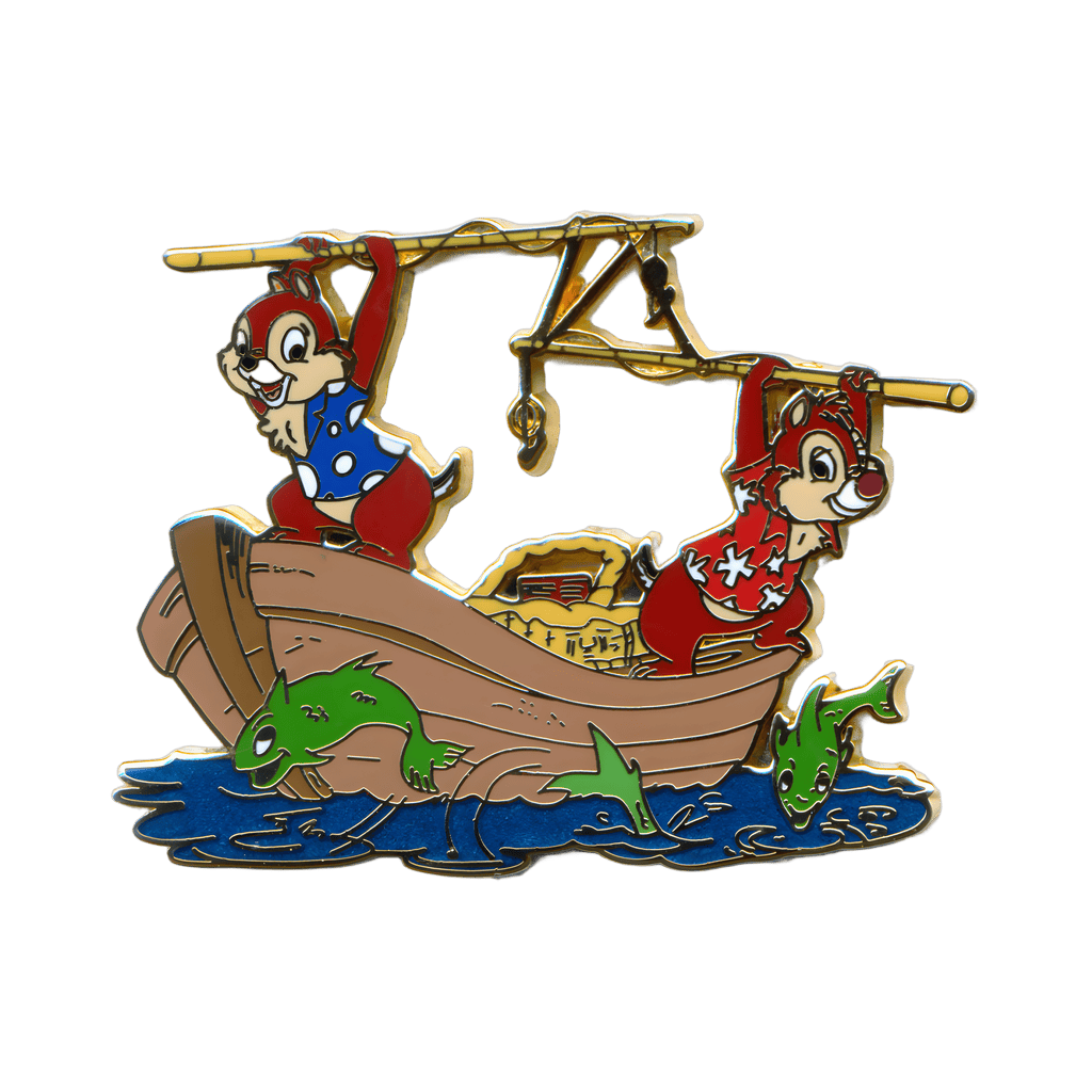 Chip & Dale Fishing Disney pin