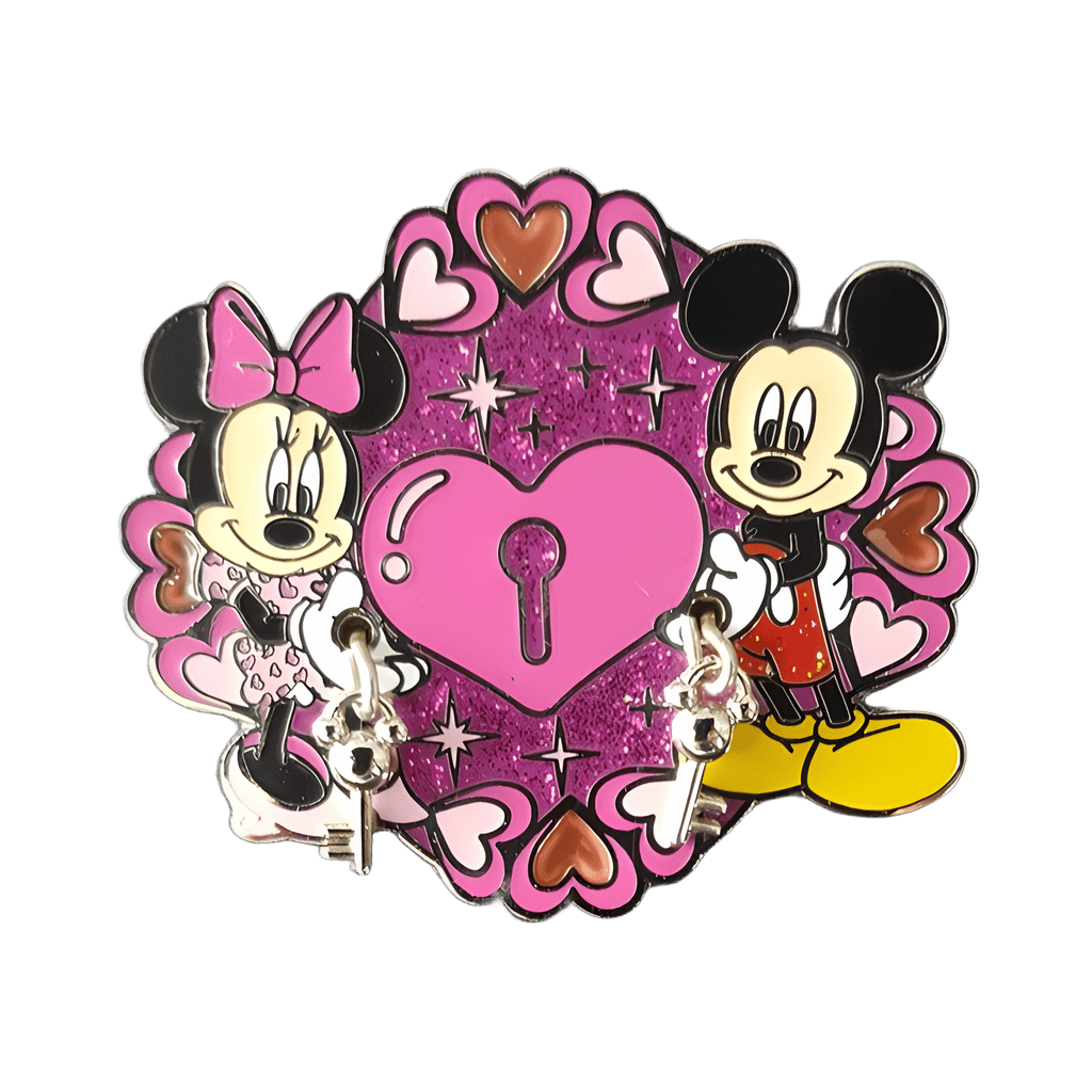Mickey and Minnie Lock and Key Disney pin