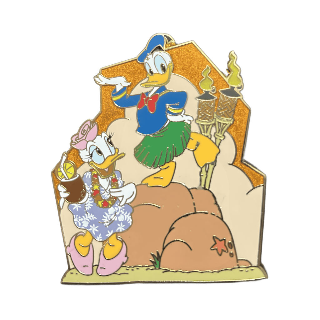 Donald and Daisy at Polynesian Disney pin