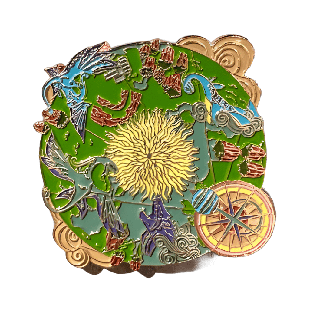 Pandora Map Disney pin