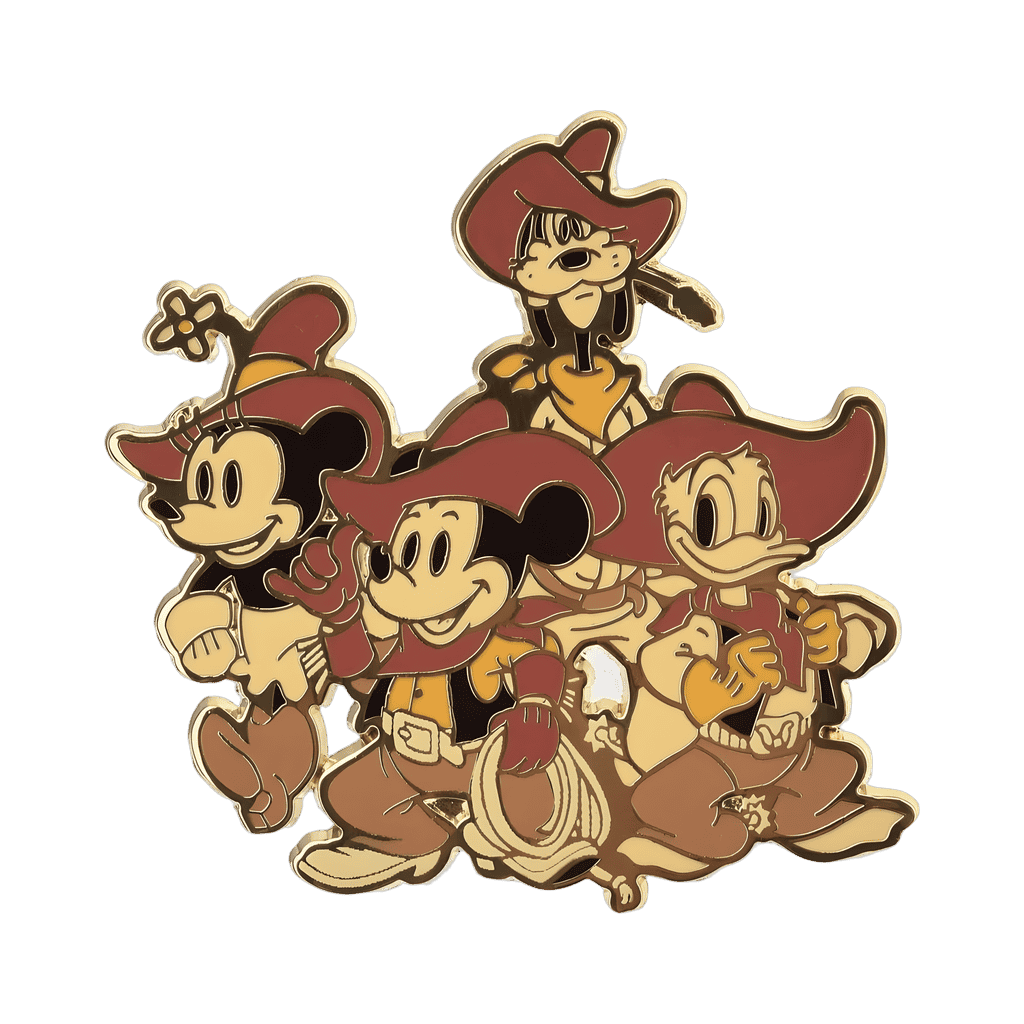 BoxLunch - Our Universe Mickey and Friends Western Sepia Group Photo Disney pin