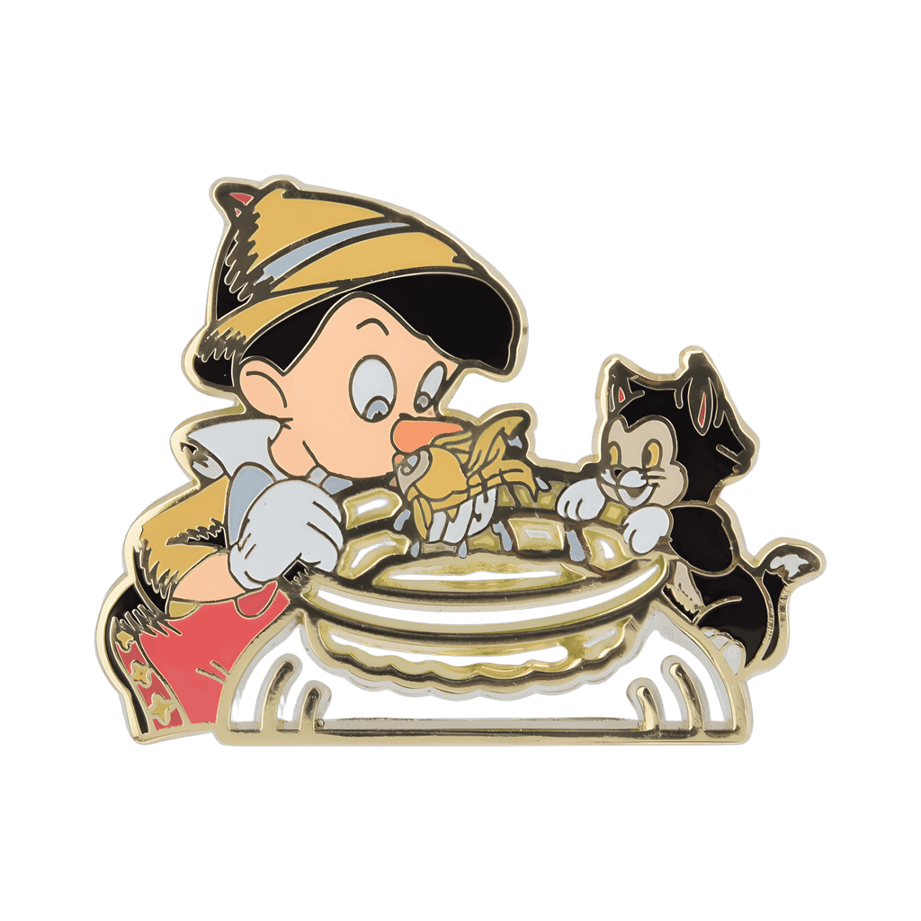 Pinocchio & Cleo Kiss Disney pin