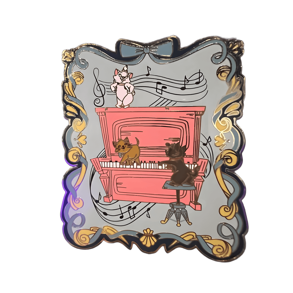 Aristocats Kittens on piano Disney pin