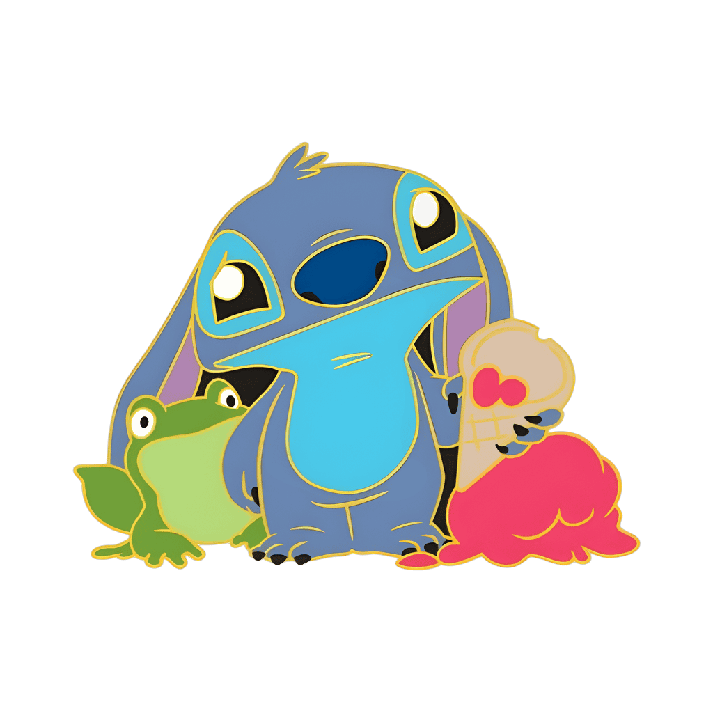 Stitch and Frog Disney pin
