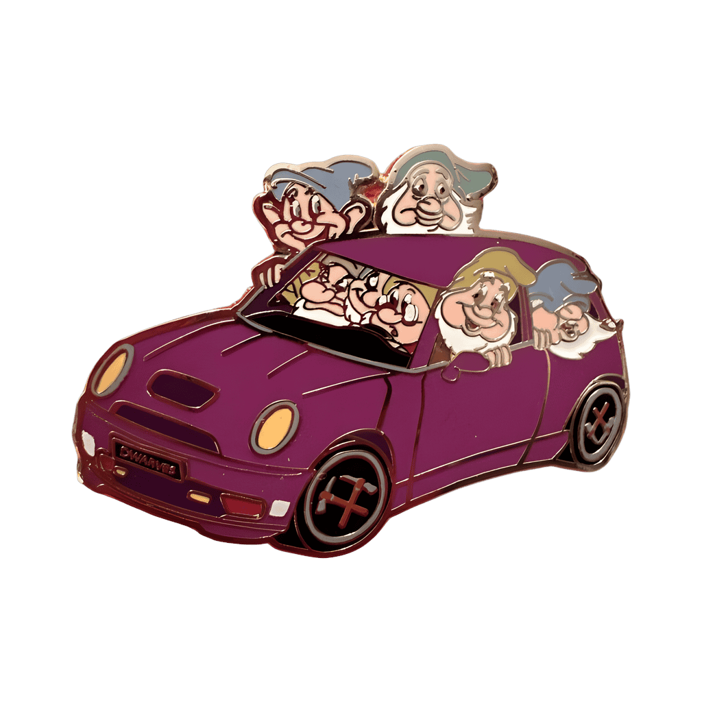 Seven Dwarfs in Purple Car Disney pin