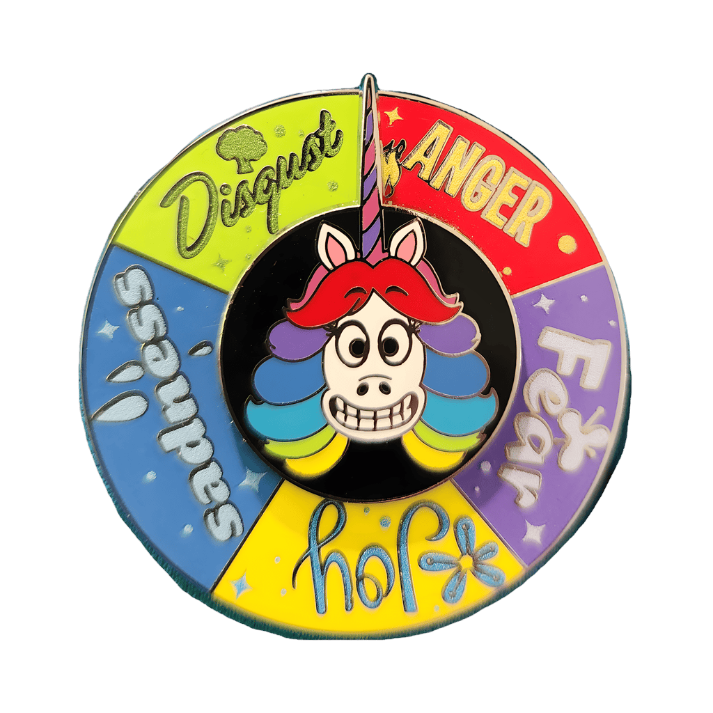 Rainbow Unicorn Emotions Spinner Disney pin