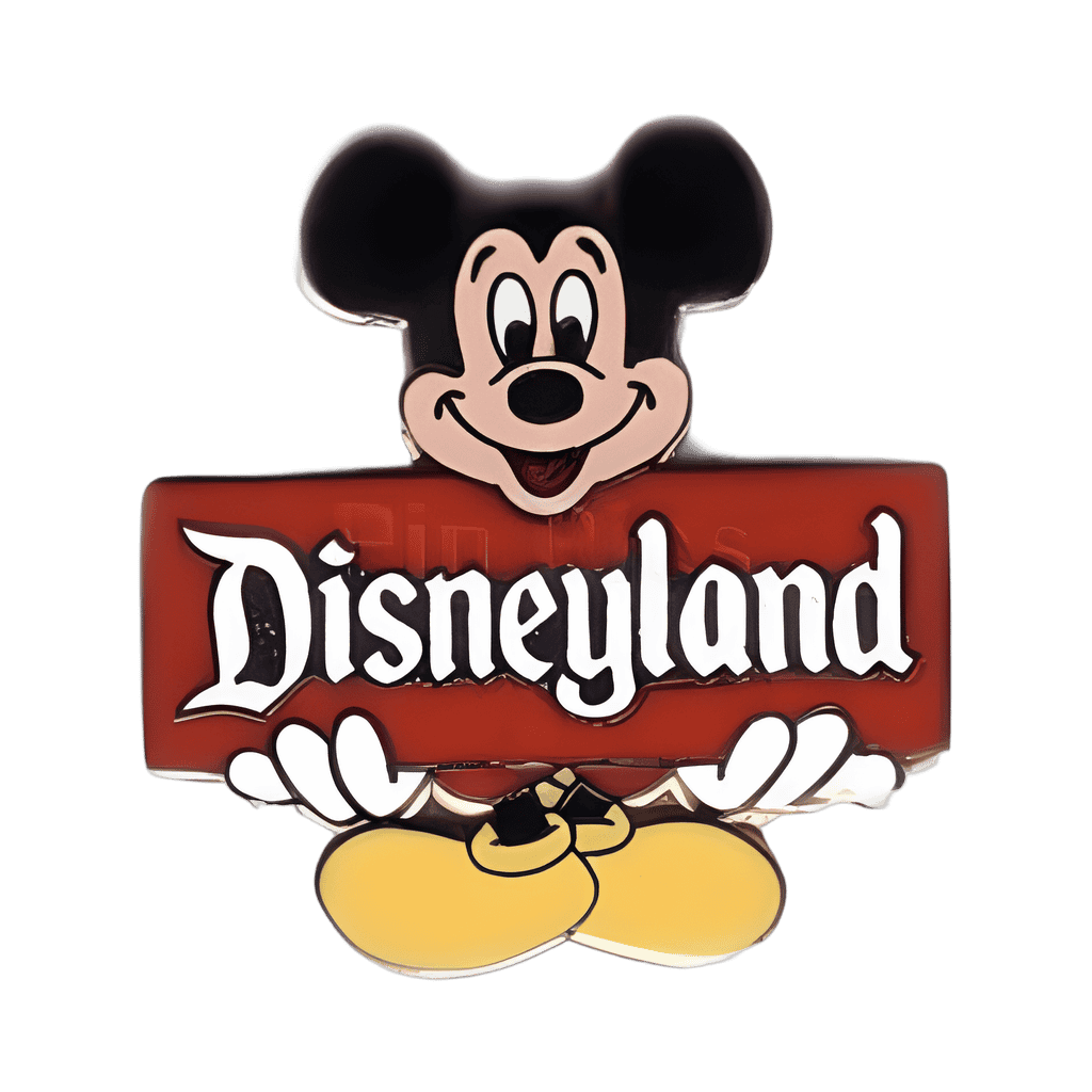 Mickey Holding Red Disneyland Sign Disney pin
