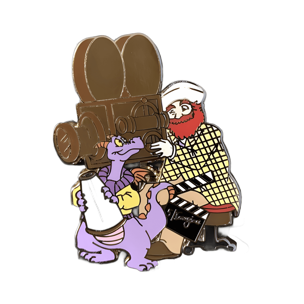Figment and Dreamfinder as film directors Disney pin