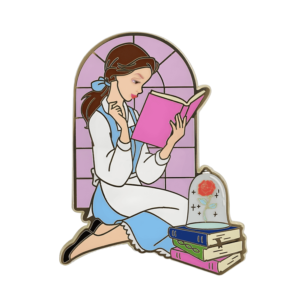 Belle Books Disney pin