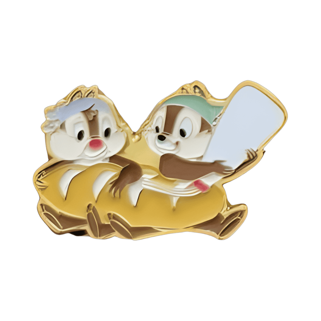 Chip and Dale holding Baguette and Mayo Disney pin