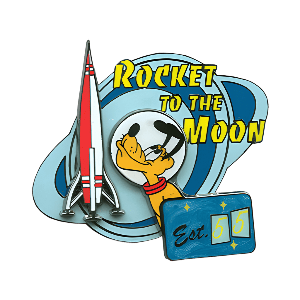 Rocket to the Moon - Pluto Disney pin