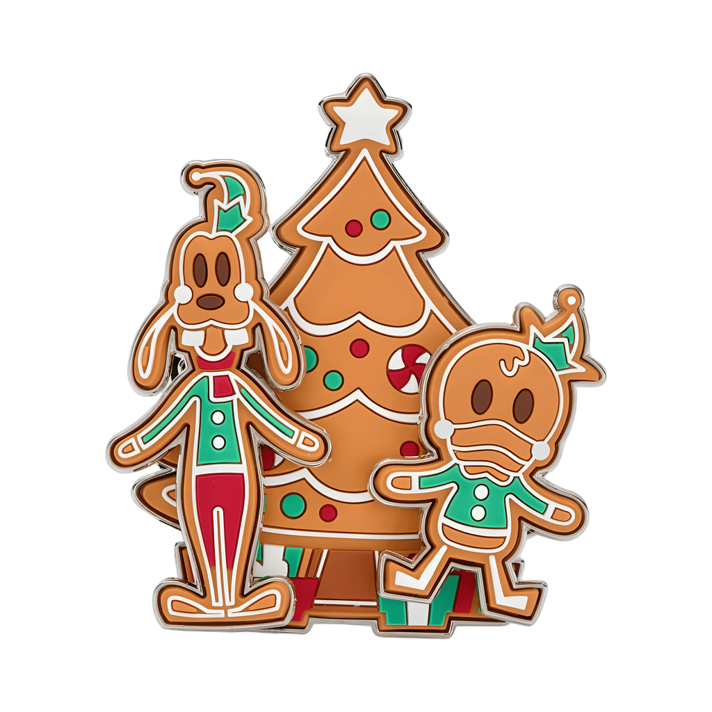 Goofy and Donald Build a Pin Gingerbread Disney pin