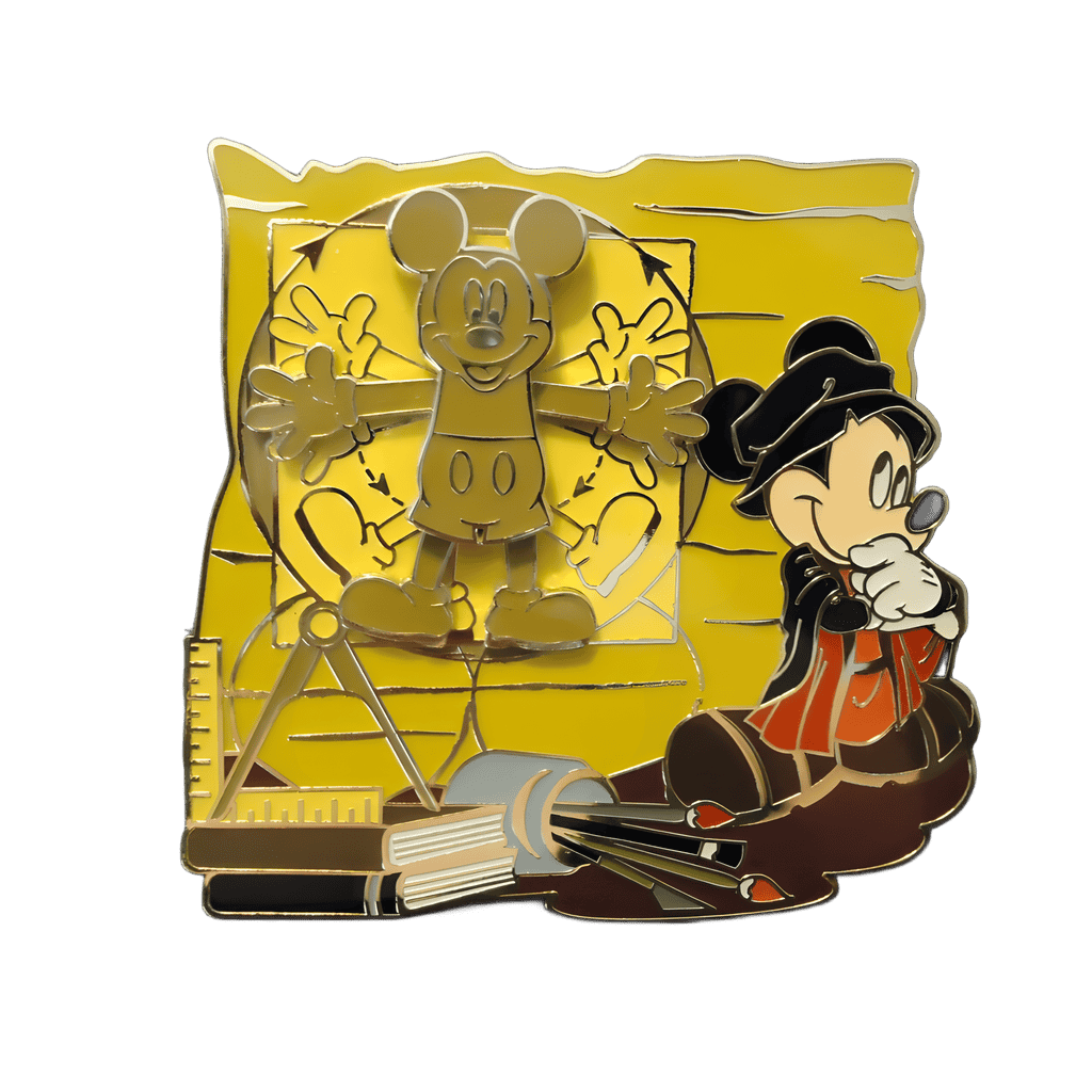 Leonardo Mickey and Vitruvian Mouse Disney pin